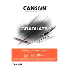 CANSON - Graduate Pad Croquis A4 96grs 40Hjs