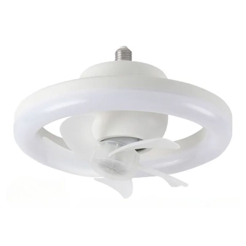GENERICO - Ventilador Techo Doble Luz Rgb Lámpara Techo Led 26Cm 60W