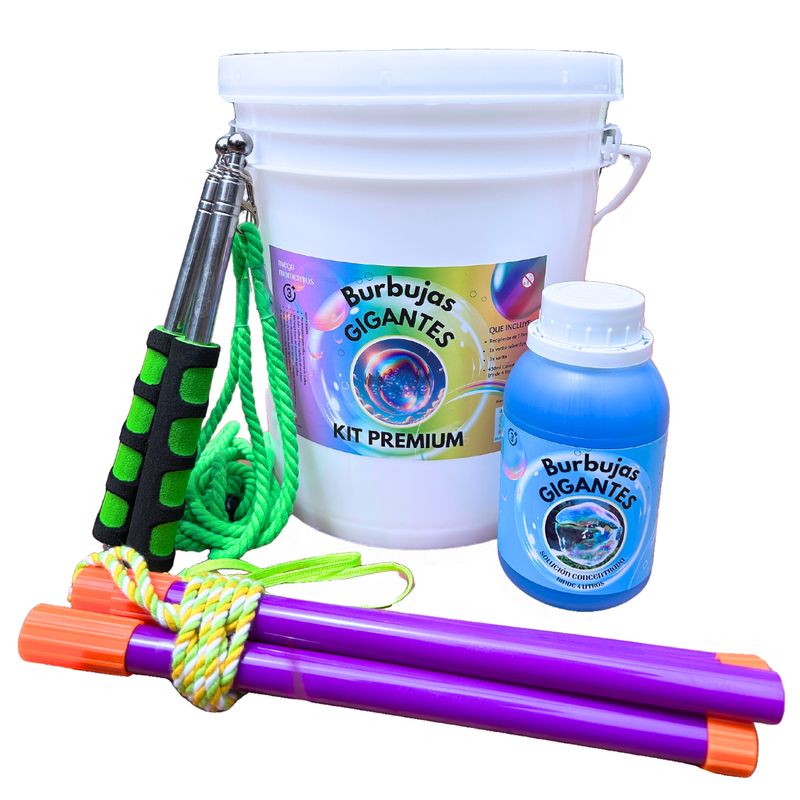 GENERICO - Kit Premium para Crear Burbujas Gigantes (Rinde 4 litros)