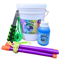GENERICO - Kit Premium para Crear Burbujas Gigantes (Rinde 4 litros)