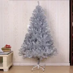 GENERICO - ARBOL DE NAVIDAD DE 180CM COLOR PLATEADO CON 600 RAMAS WYM