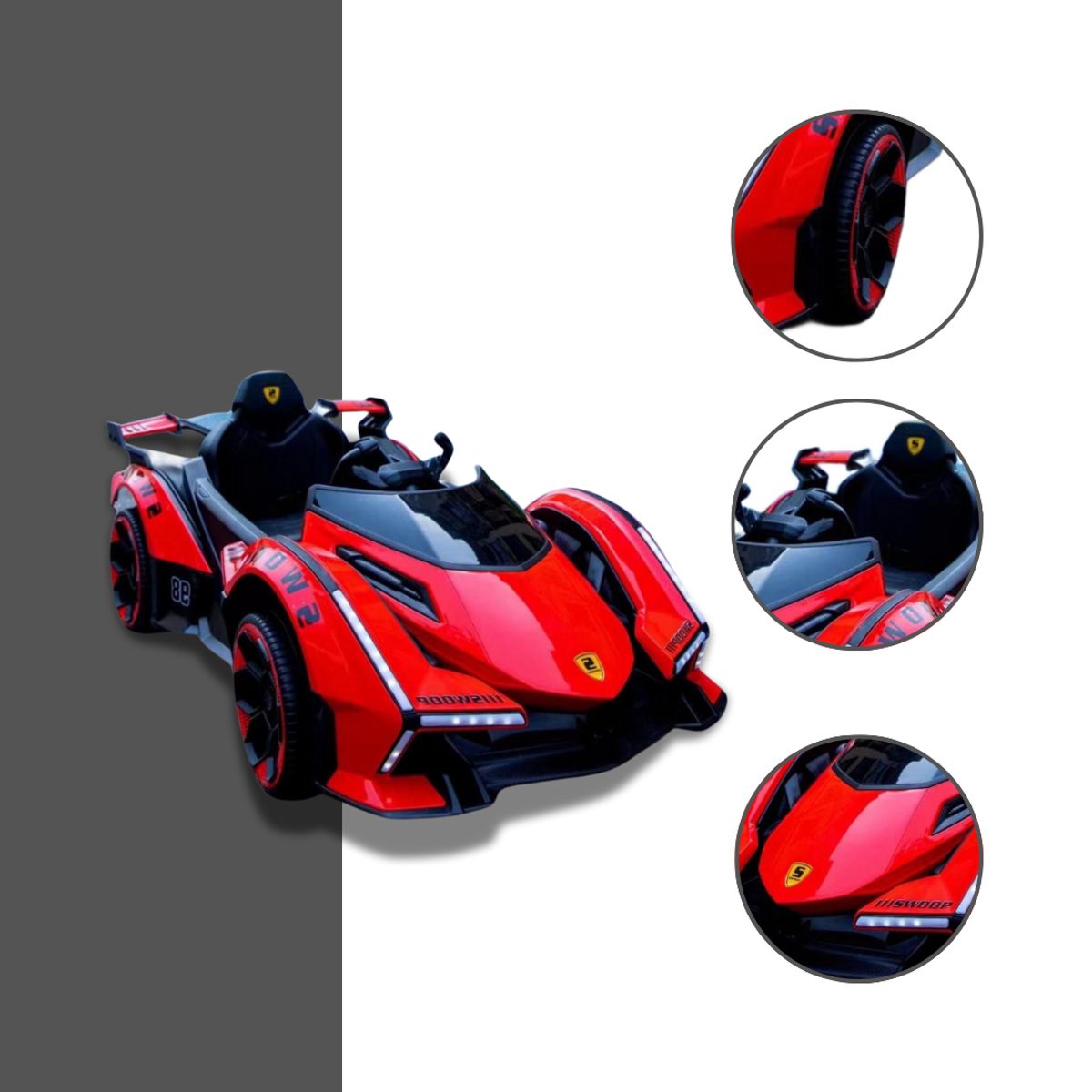 GENERICO - Auto Eléctrico a Bateria Control Remoto Para Niños