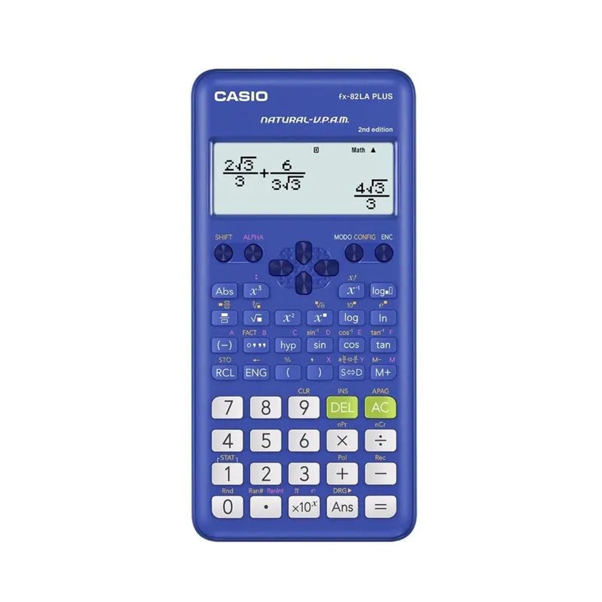CASIO - Calculadora científica FX-82LA PLUS-AZUL-Edición 2 -Casio