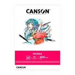 CANSON - Manga Pad Graduate A4 200gr 30hj