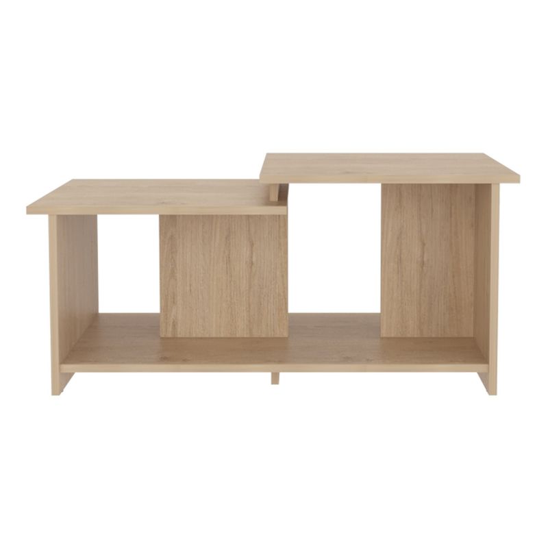 FMFURNITURE - Mesa De Centro Rectangular - Café Claro 41.6x89.3x53.1 cm