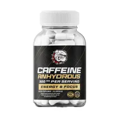 STRONGEST - CAFFEINE ANHYDROUS 300MG 60 CAPSULAS -