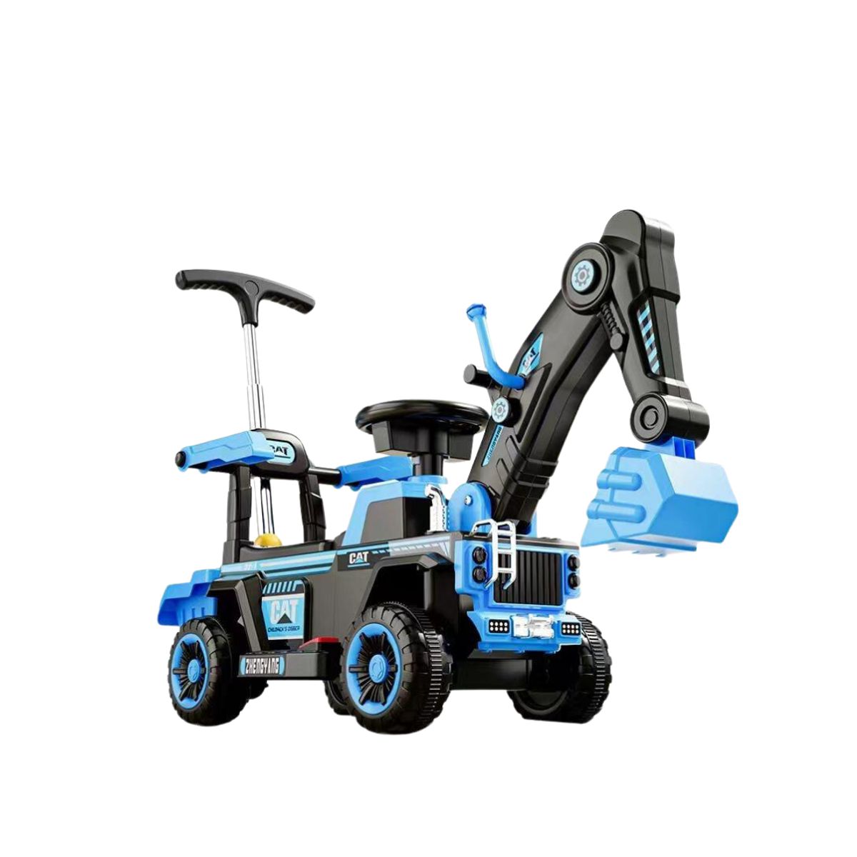 GENERICO - Excavadora Montable a Bateria Musical Con Luces Para Niños