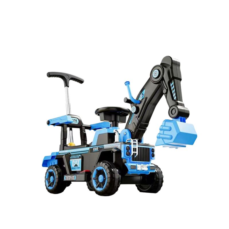 GENERICO - Excavadora Montable a Bateria Musical Con Luces Para Niños