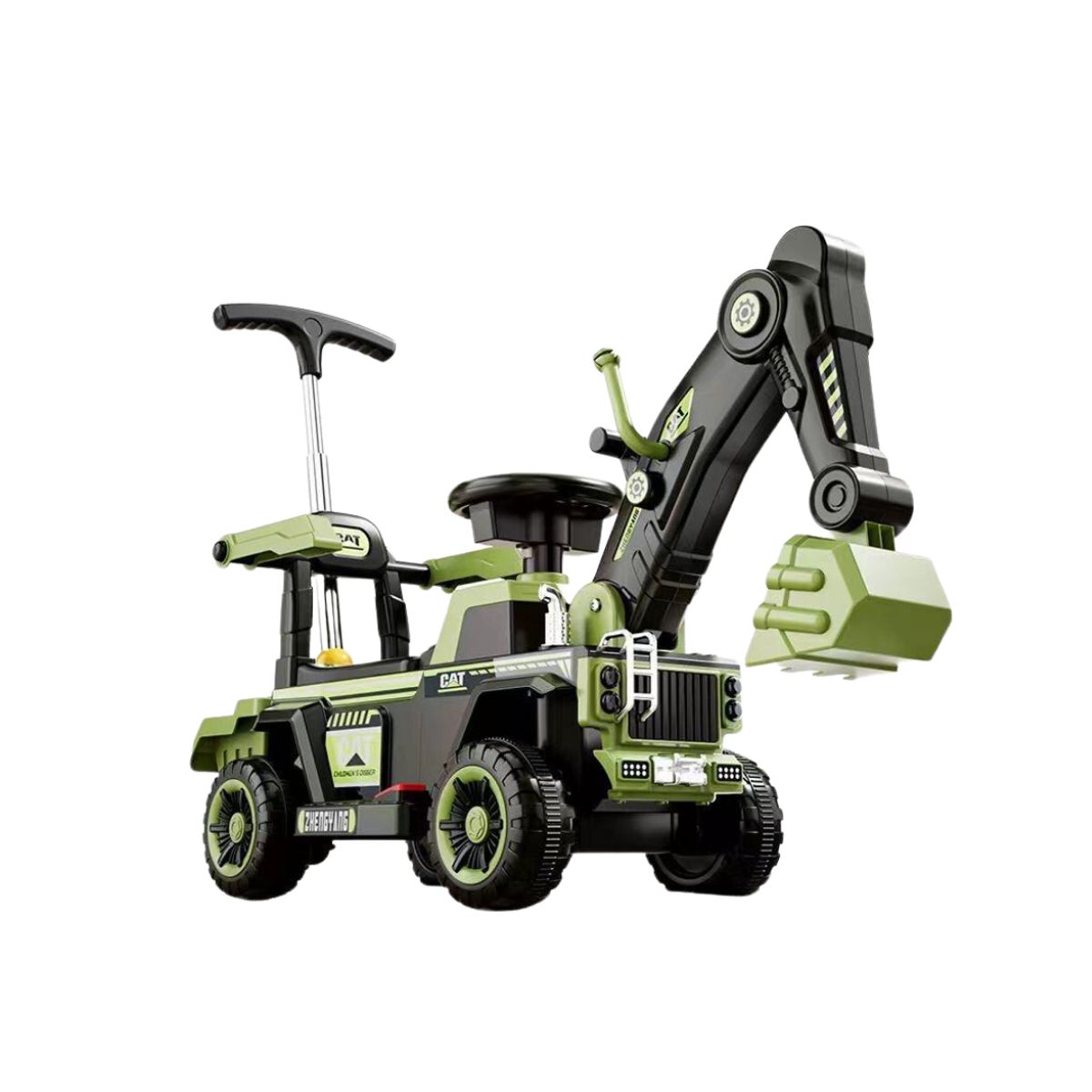 GENERICO - Excavadora Montable a Bateria Musical Con Luces Para Niños