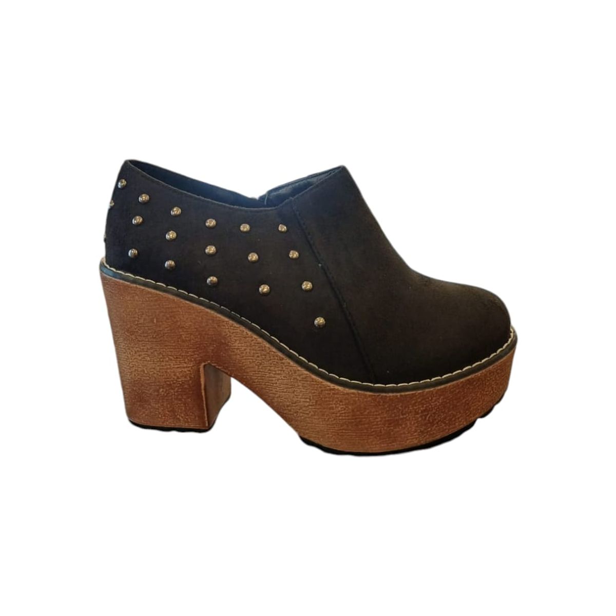 PAND G - Zapato Negro Plataforma Mujer