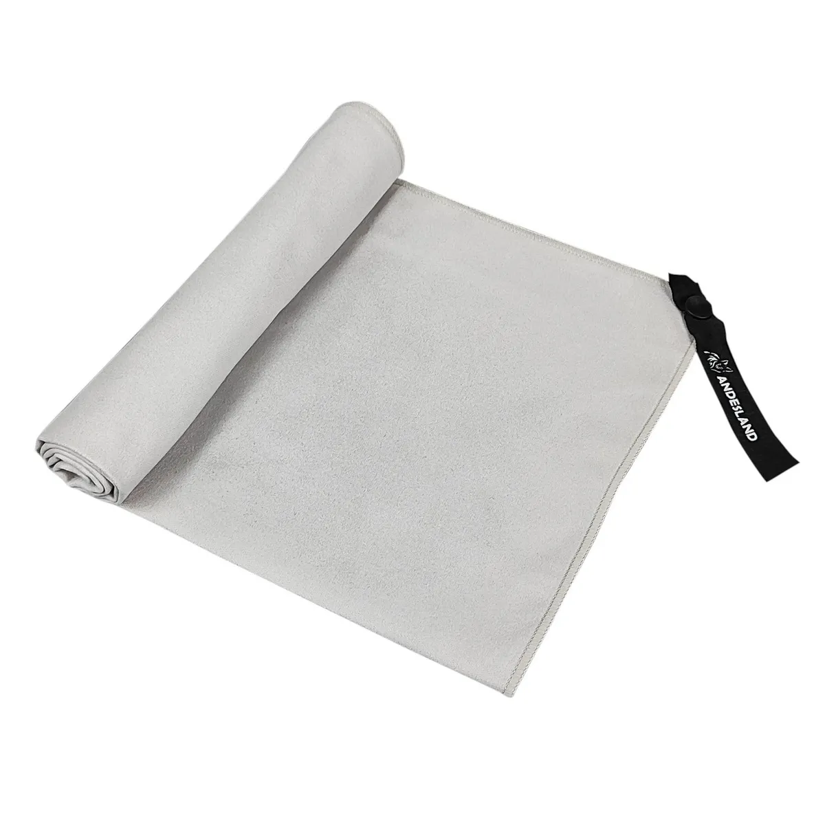ANDESLAND OUTDOOR APPAREL - Toalla Microfibra Secado Rápido Gris 40x60cm