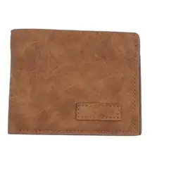VOX - BILLETERA ECO CUERO CAFE CON LOGO 66838C