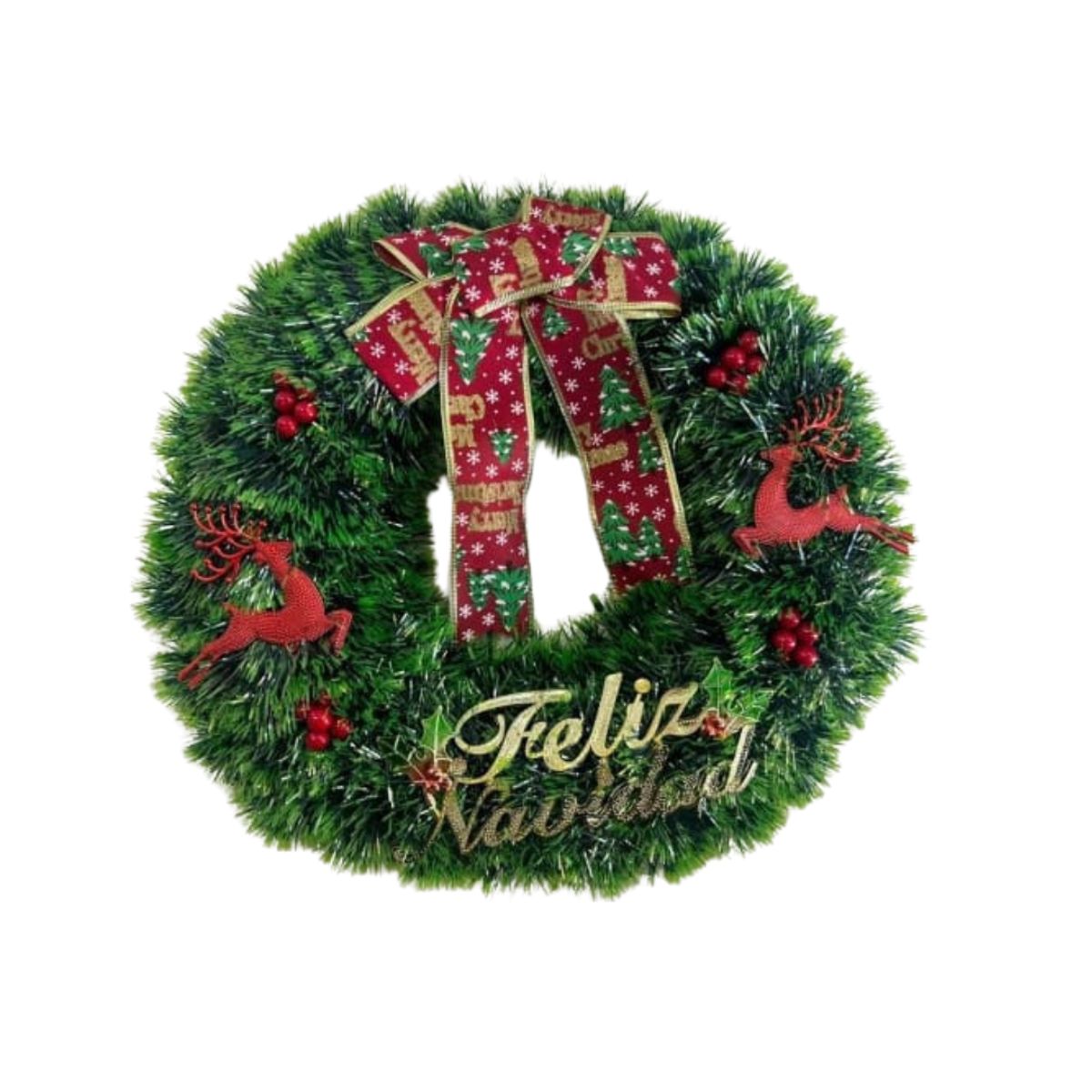 GENERICO - Corona Navideña Guirnalda Para Puertas Decoración Navidad