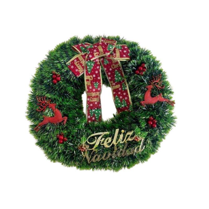 GENERICO - Corona Navideña Guirnalda Para Puertas Decoración Navidad