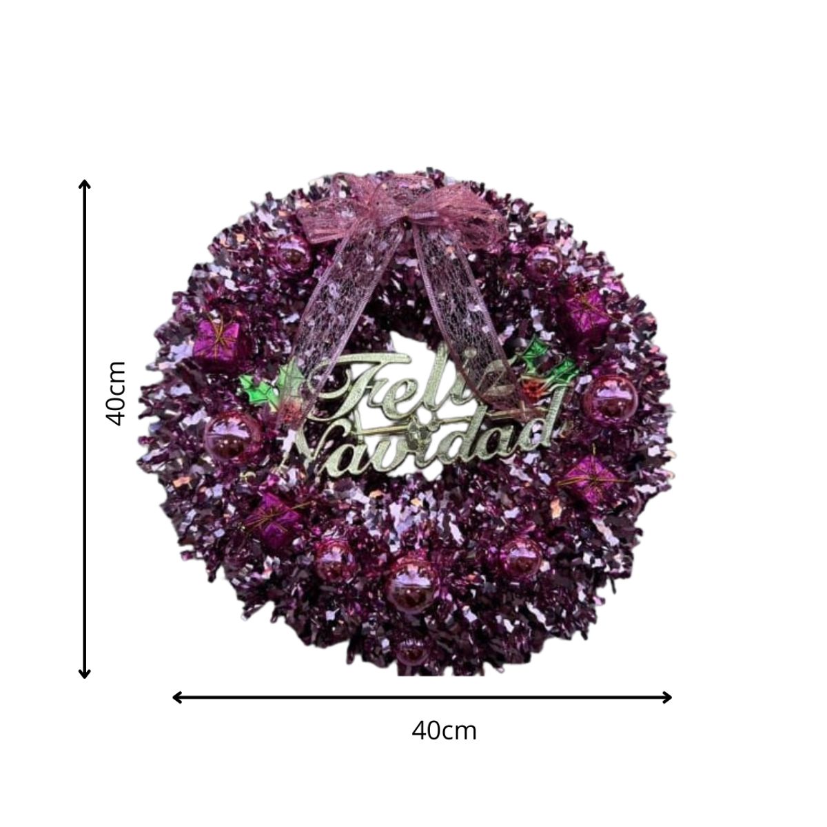 GENERICO - Corona Navideña Guirnalda Para Puertas Decoración Navidad