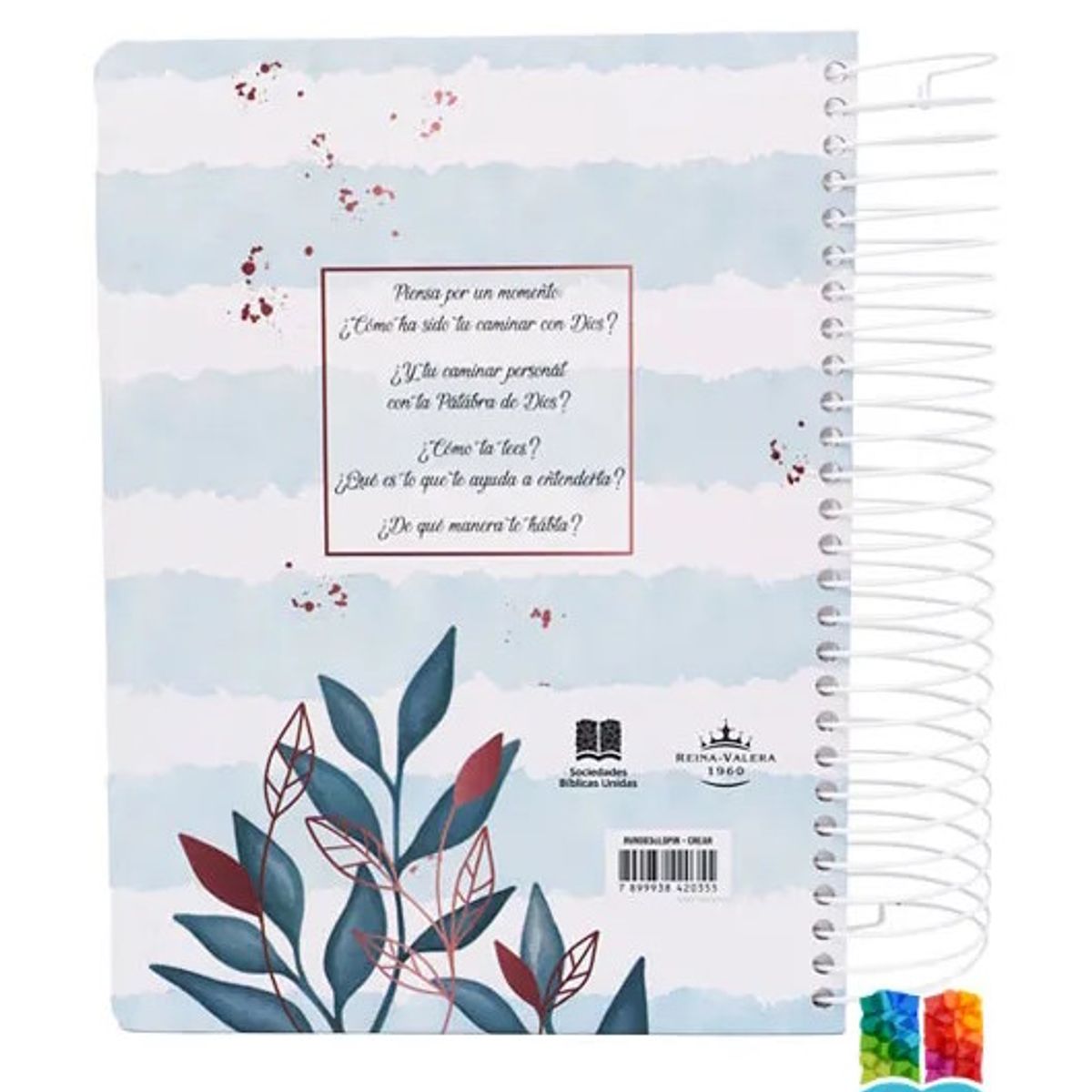 SOCIEDAD BIBLICA CHILENA - Biblia Crear RVR 1960 con espacio para notas y dibujos 22x24 cm Esprial
