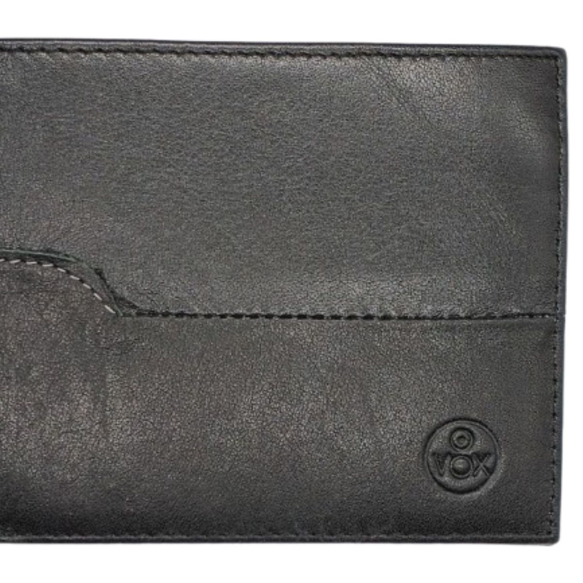 VOX - BILLETERA HOMBRE CUERO NEGRO 1103N
