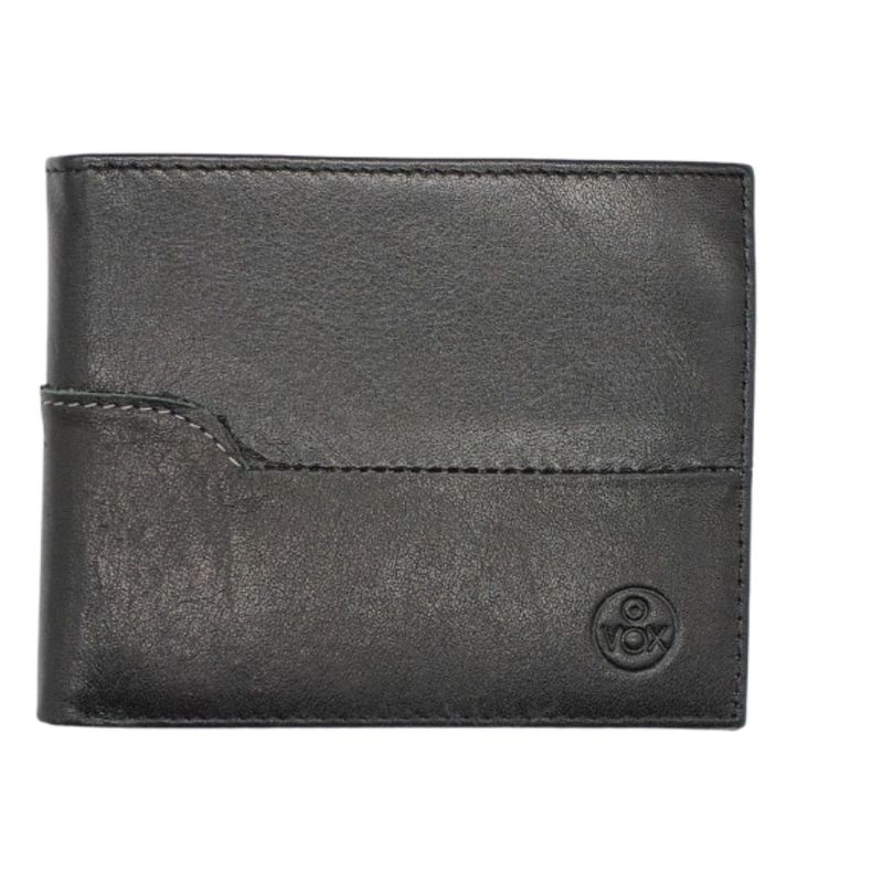 VOX - BILLETERA HOMBRE CUERO NEGRO 1103N