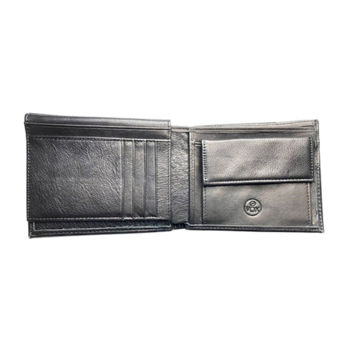 VOX - BILLETERA HOMBRE CUERO NEGRO 1103N