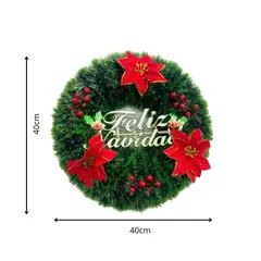 GENERICO - Corona Navideña Guirnalda Para Puertas Decoración Navidad