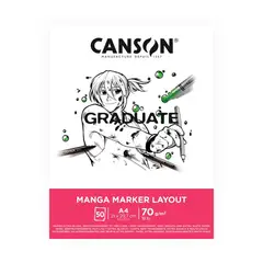 CANSON - Marker Pad Graduate A4 70gr 50hj