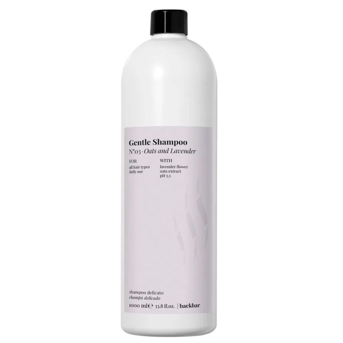 FARMAVITA - Shampoo BackBar Gentle 1000ml Farmavita Avena Lavanda Hidrata Calmante
