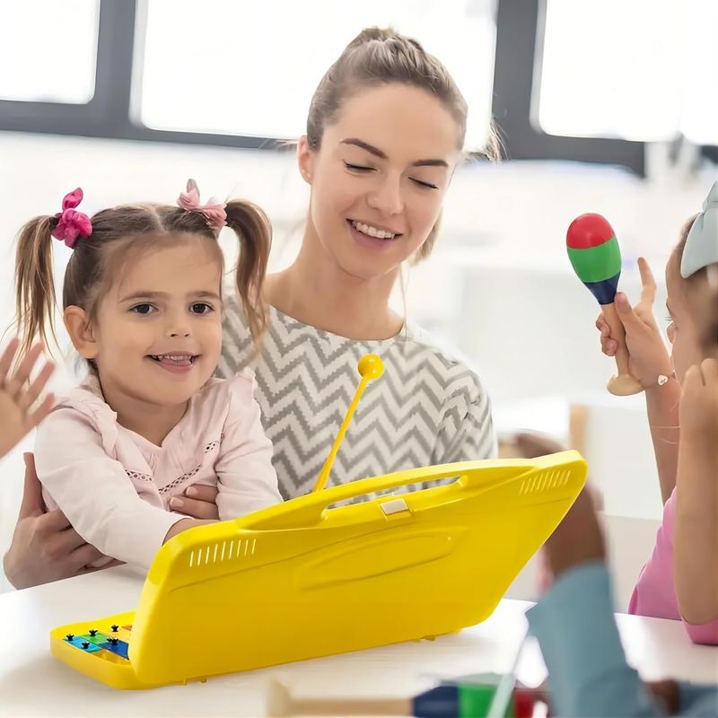 GENERICO - Metalofono Cromatico 25 Notas Infantil Escolar Pre Escolar