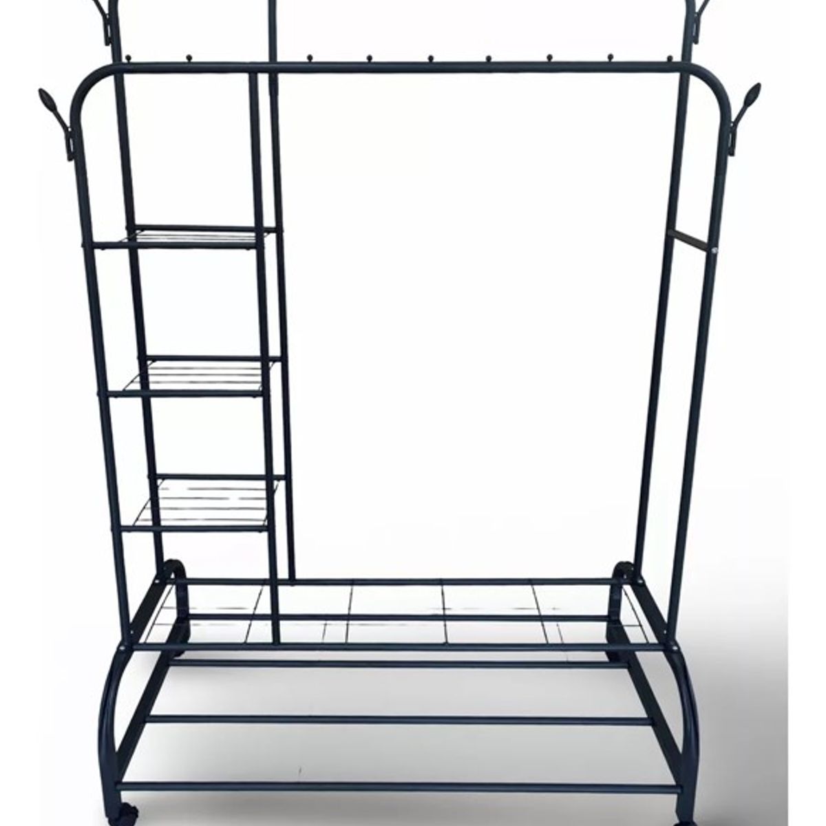 GENERICO - PERCHERO O ORGANIZADOR DOBLE BARRA DE 160 CM CON ZAPATERA GSOL