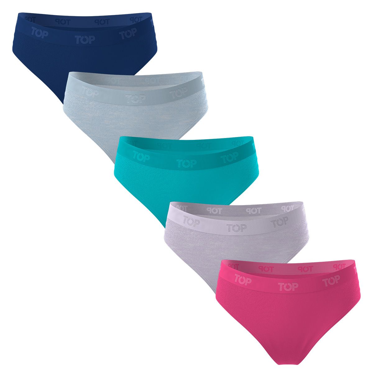 TOP - Calzón Bikini NIÑA Algodón Pack 5 C1 Top