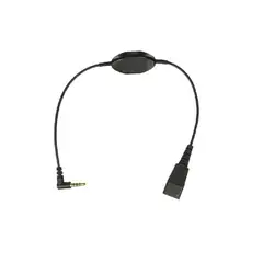 JABRA - Corp LINK Mobile QD a cable de 3.5 mm - Negro