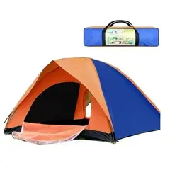 GENERICO - Carpa 8 Personas Doble Capa Toldo Ventana 2x3x1.7mts