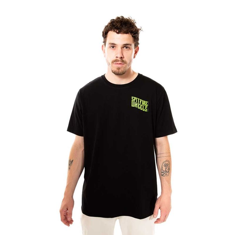 SPITFIRE - Polera Manga Corta Negro Spitfire