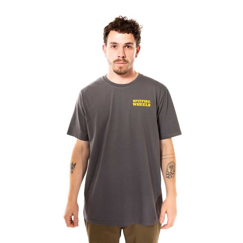SPITFIRE - Polera Manga Corta Gris Oscuro Spitfire