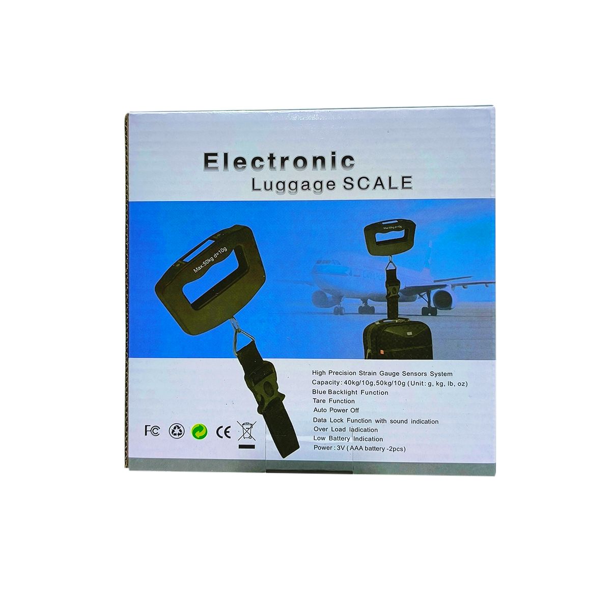 GENERICO - BALANZA DIGITAL COLGANTE 50 KG PARA MALETA HOMEMART