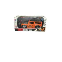 GENERICO - Auto Carro A Control Remoto Recargable Con Led-NEGRO