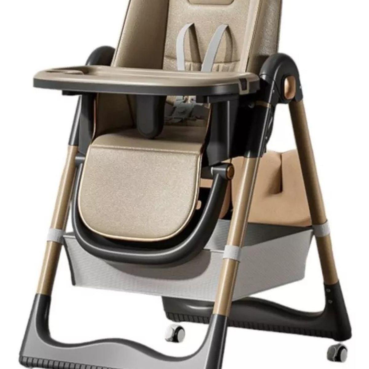 MUNDO MAGIA - Silla De Comer Reclinable Plegable Baby Café