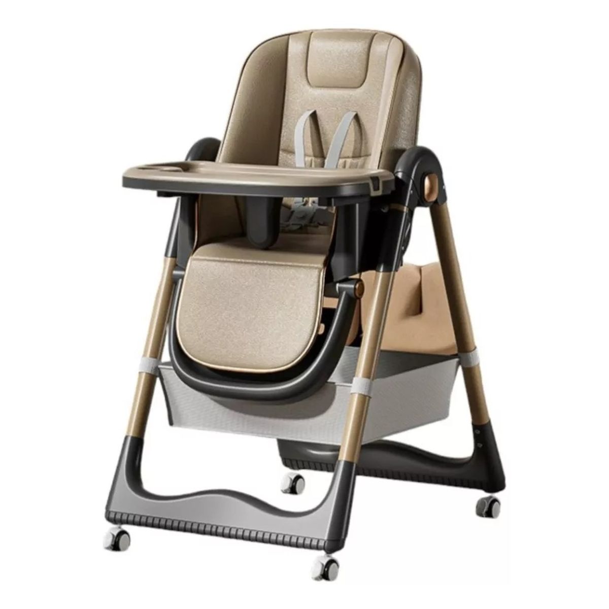 MUNDO MAGIA - Silla De Comer Reclinable Plegable Baby Café