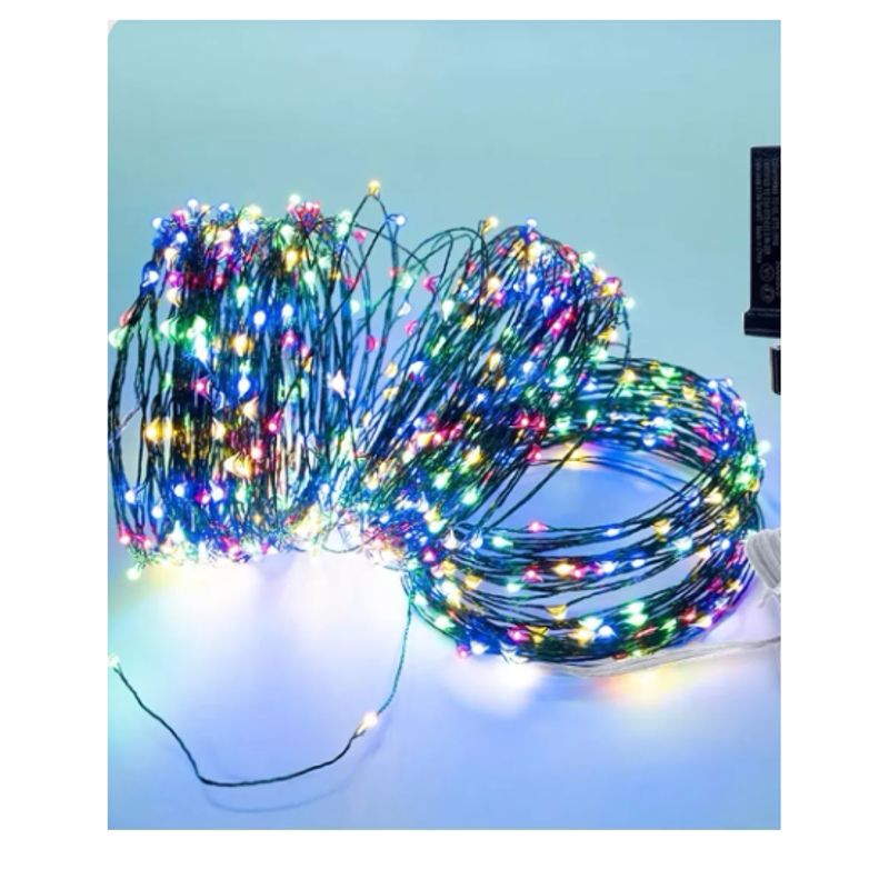 GENERICO - Luces Led Guirnalda Navidad Adorno 50 Metros Boda Enchufar MULITICOLOR