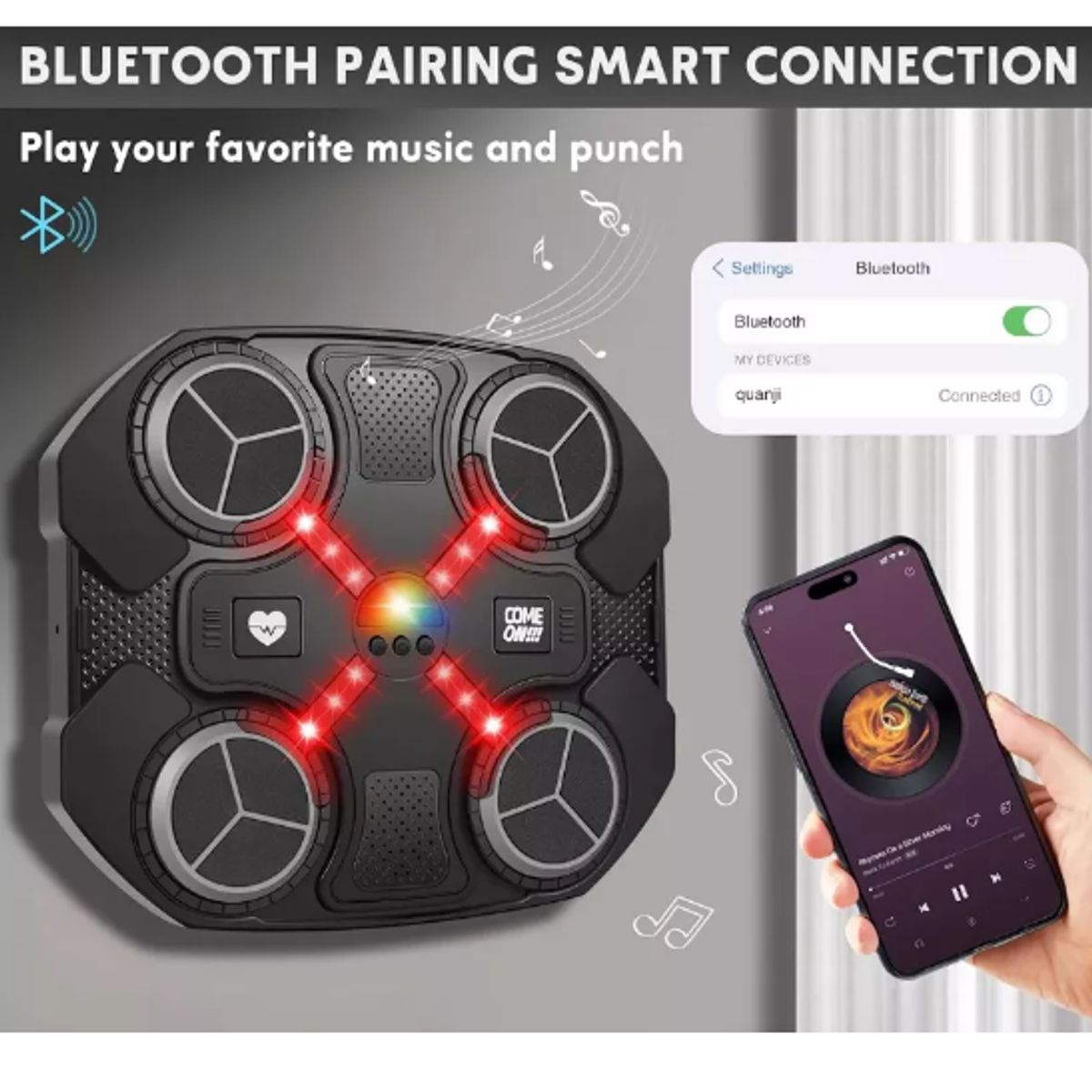 GENERICO - Máquina De Boxeo Músical Cbluetooth Para Niños Interactivo