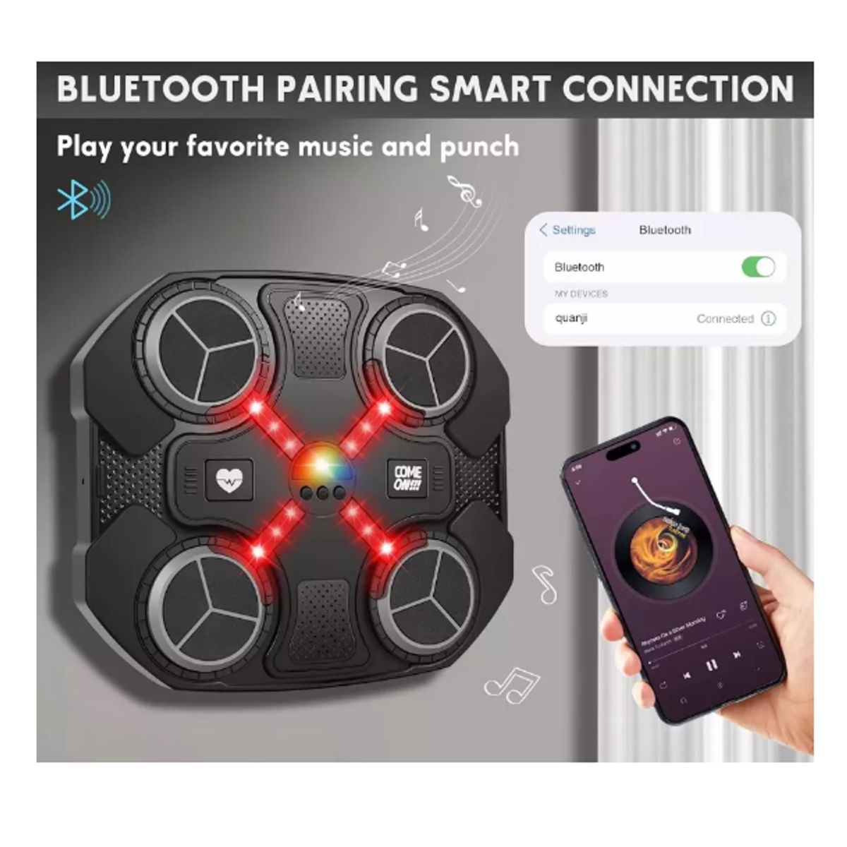 GENERICO - Máquina De Boxeo Músical Cbluetooth Para Niños Interactivo