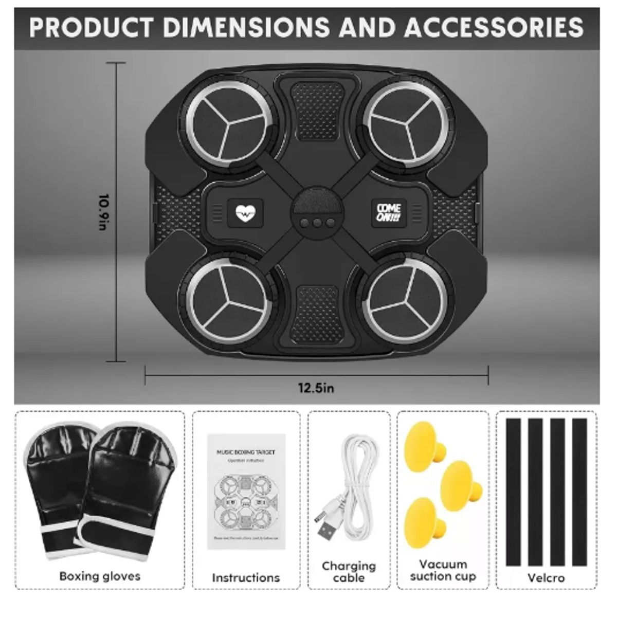 GENERICO - Máquina De Boxeo Músical Cbluetooth Para Niños Interactivo