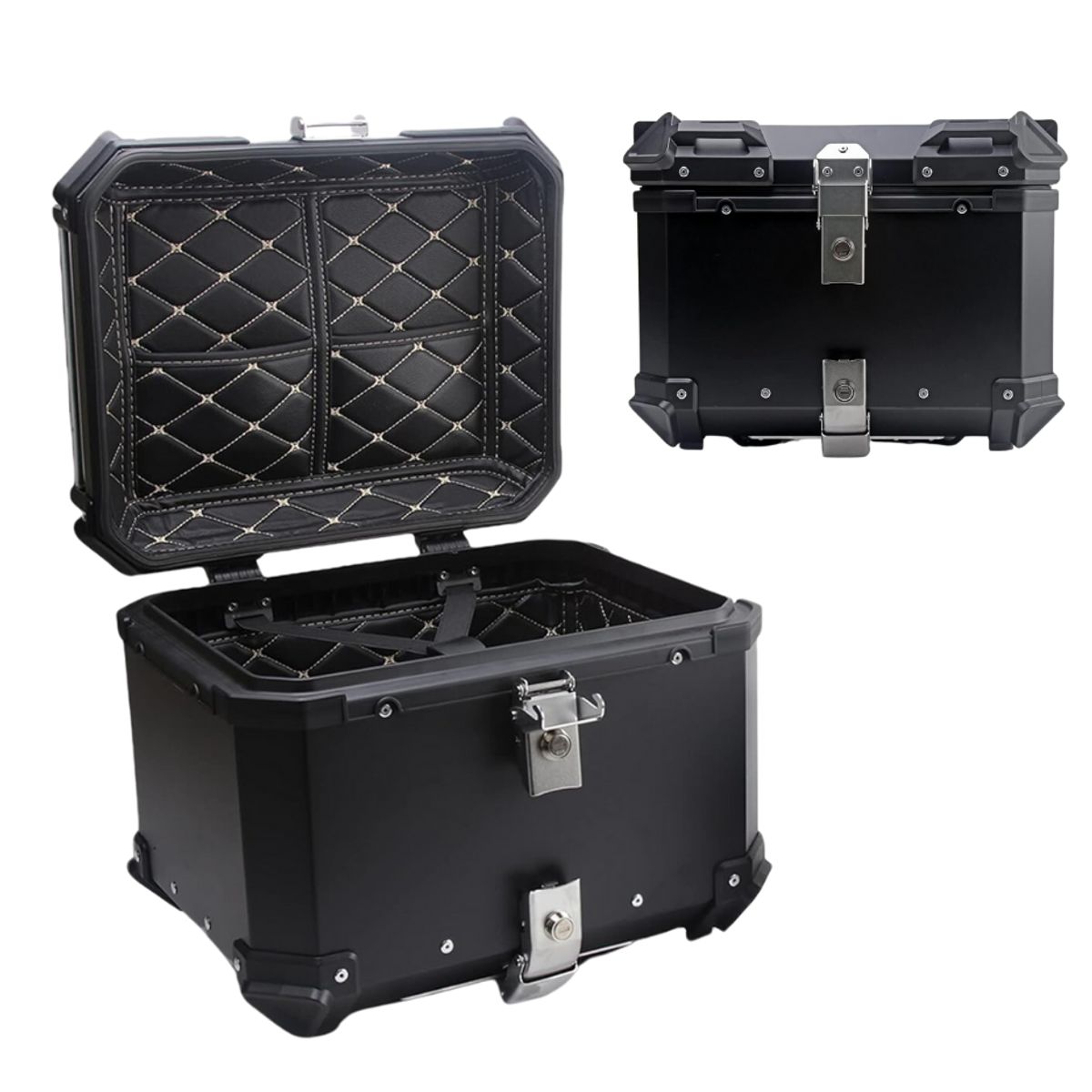 GENERICO - Maleta Para Moto Top Case Material Abs Resistente 55 Litros