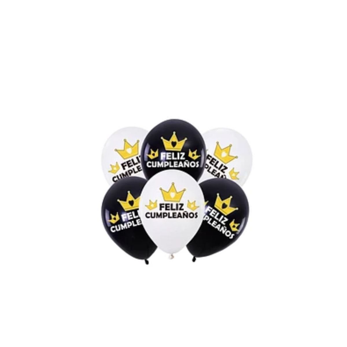 GENERICO - Set De Globos De Latex Feliz Cumpleaños 6pcs