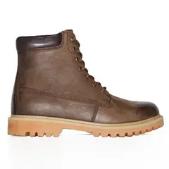 DANCY - Botines De Cuero Casual Hombre Leñadoras Camel & Café