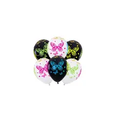 GENERICO - Set De Globos De Latex De Mariposa 6pcs