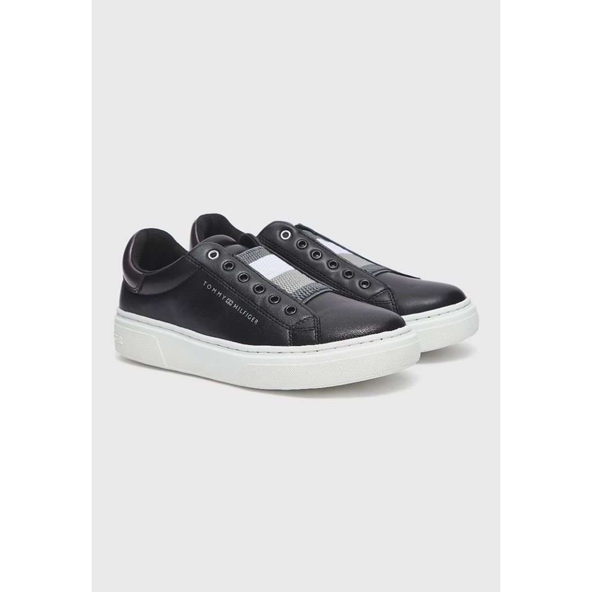 TOMMY HILFIGER - Zapatillas De Niña Con Logo Negro Tommy Hilfiger