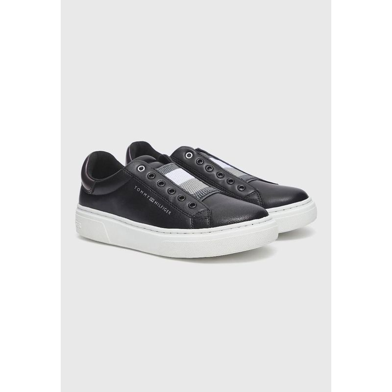 TOMMY HILFIGER - Zapatillas De Niña Con Logo Negro Tommy Hilfiger