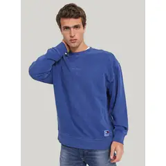 TOMMY HILFIGER - Polerón Classics Con Cuello Redondo Azul Tommy Jeans.
