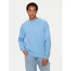 TOMMY HILFIGER - Polerón Cuello Redondo Regular Fit Celeste Tommy Jeans