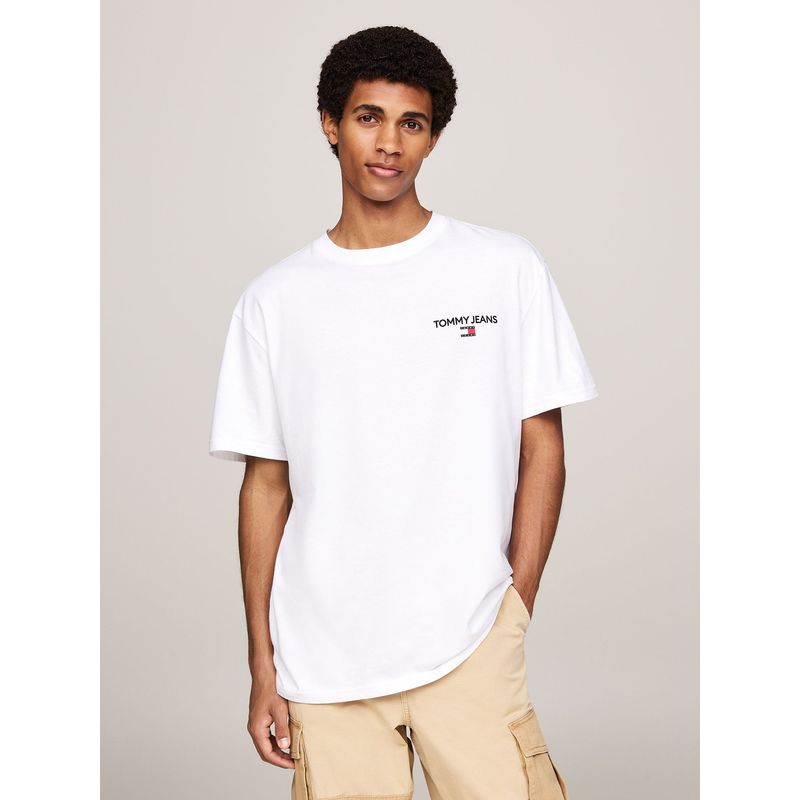 TOMMY HILFIGER - Polera Con Logo En La Espalda Blanco Tommy Jeans
